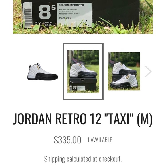 Jordan 12 “Taxi” - Picture 5 of 5